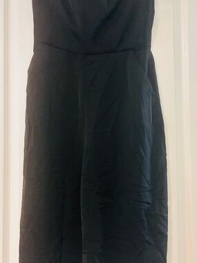 Classic Black Strapless crop pant suit